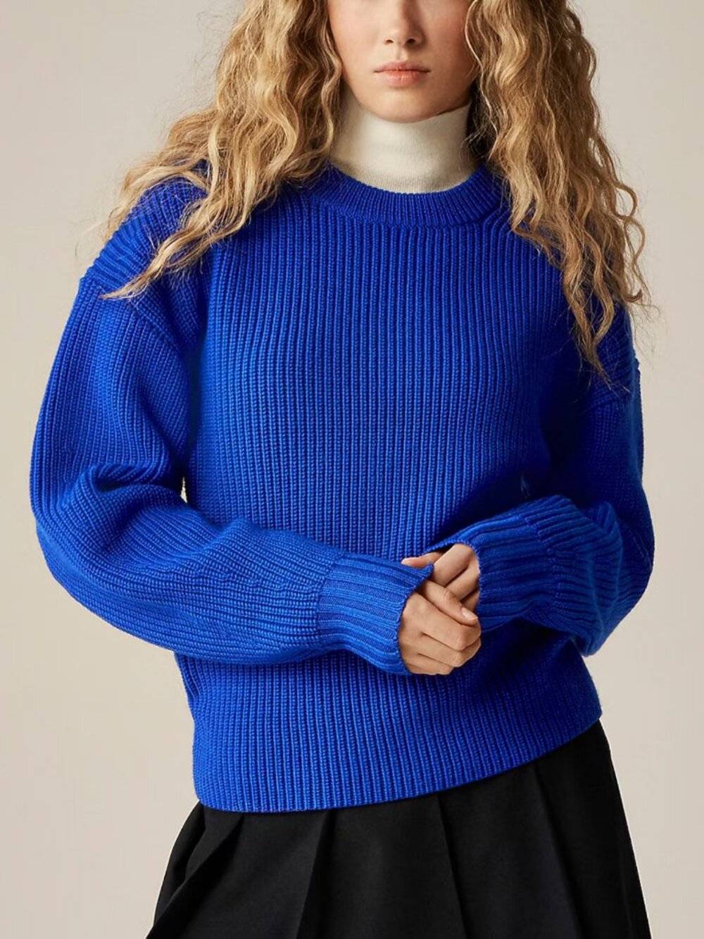 J. Crew Merino Wool Fitted-waist Crewneck Sweater